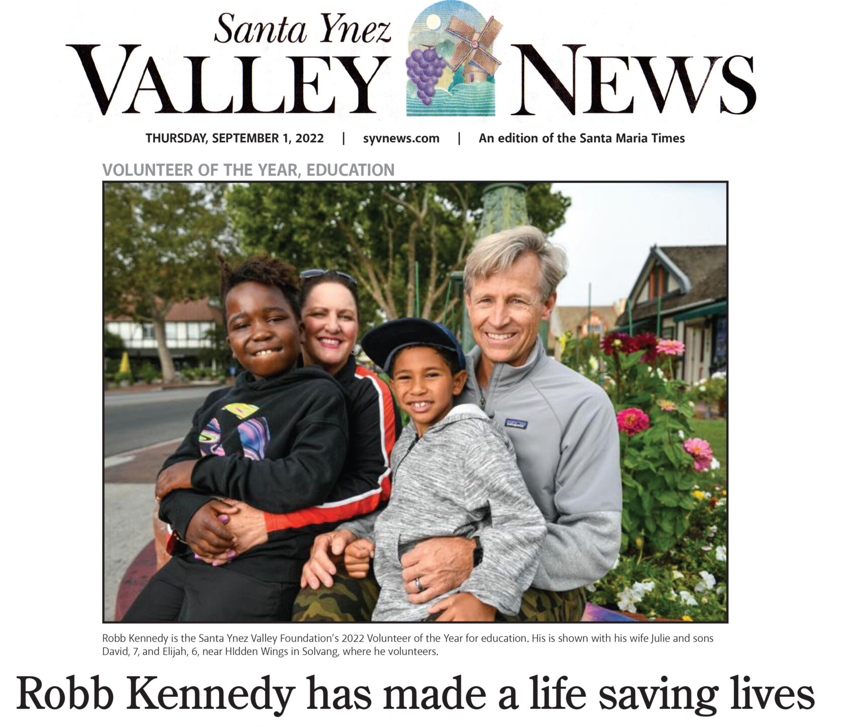 Robb Kennedy has made a life saving lives